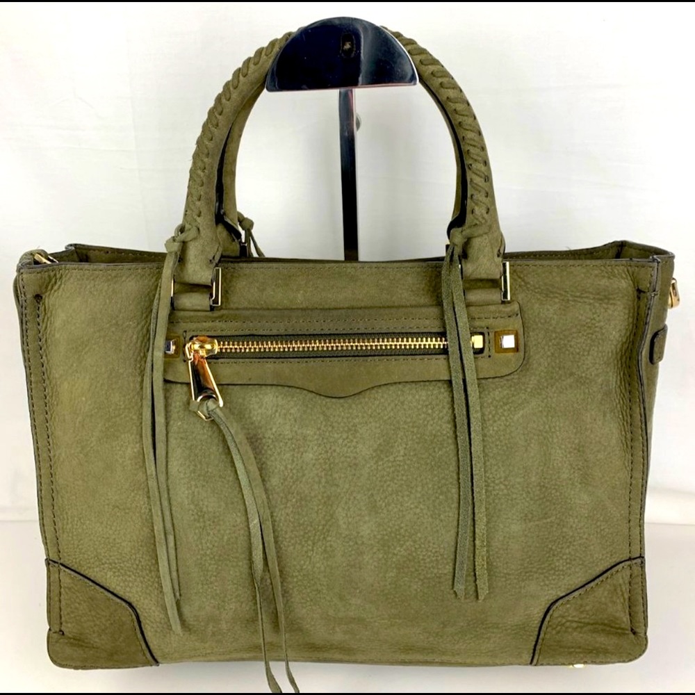 NWT Rebecca Minkoff Regan Nubuck Satchel Bag